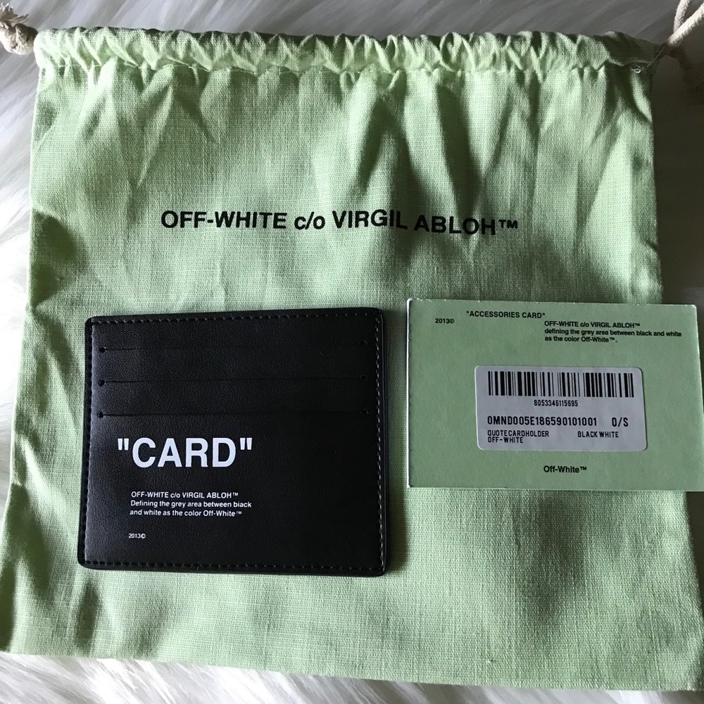 Off White card holder